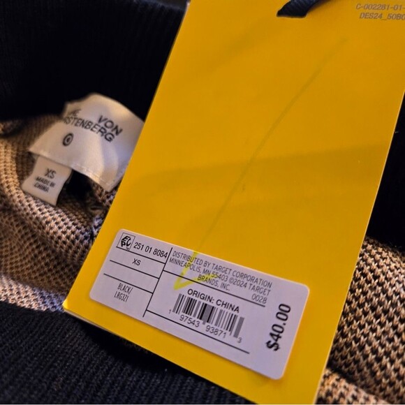 Diane Von Furstenburg Poppy High Waisted Sweater Pants Timeless Pants XS NEW - Picture 11 of 13